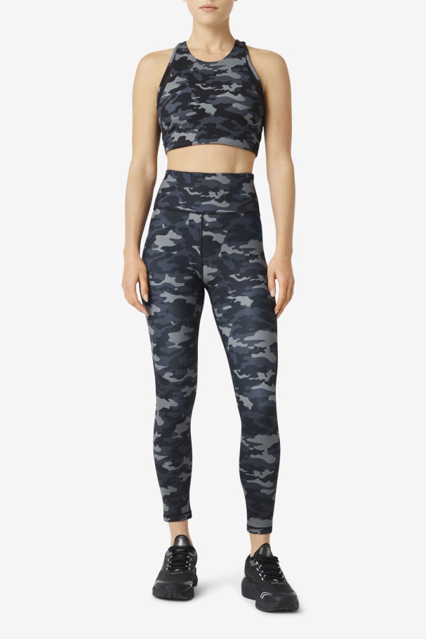 Fila UK Dark Camo/Black Forza Sleek 7/8 Leggings