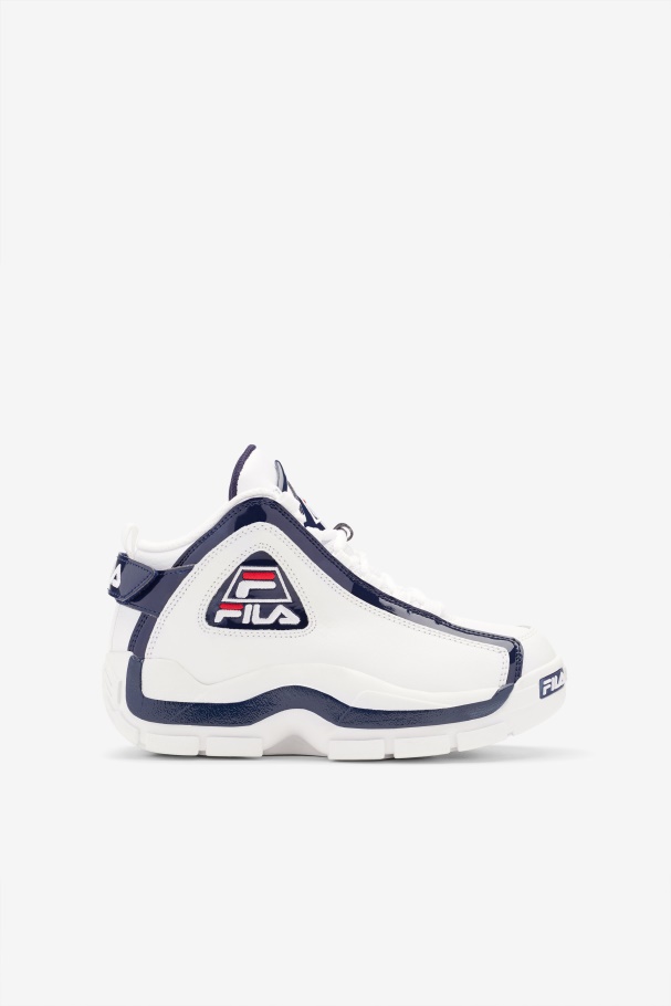 Fila UK Little Kids' Grant Hill 2 White/Navy/Red