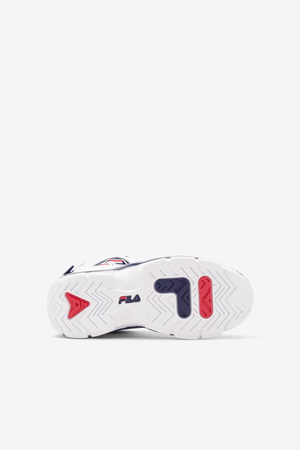 Fila UK Little Kids\' Grant Hill 2 White/Navy/Red
