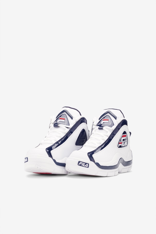 Fila UK Little Kids\' Grant Hill 2 White/Navy/Red