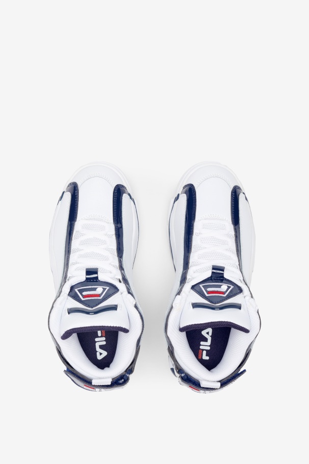 Fila UK Little Kids\' Grant Hill 2 White/Navy/Red