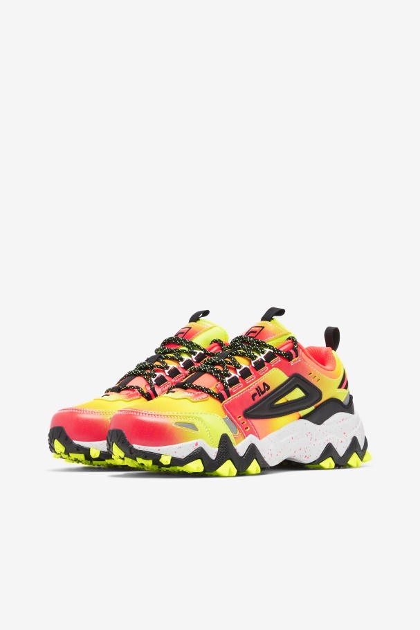 Diva Pink/Yellow/Black Fila UK Women\'s Oakmont TR