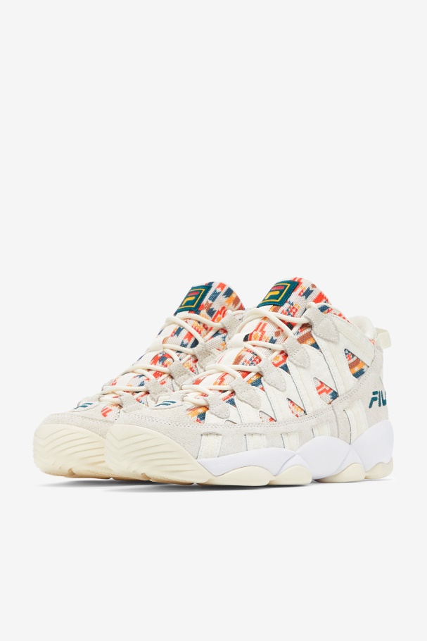 Fila UK Men\'s Stackhouse Spaghetti Gardenia/White/June Bug