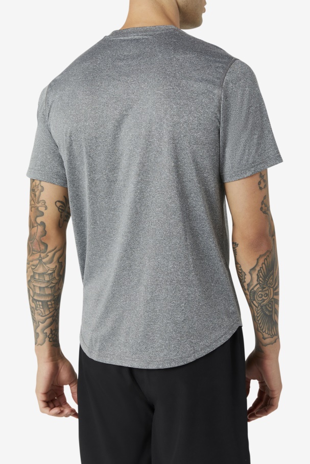 Fila UK Pickleball Scallop Hem Crew Heather