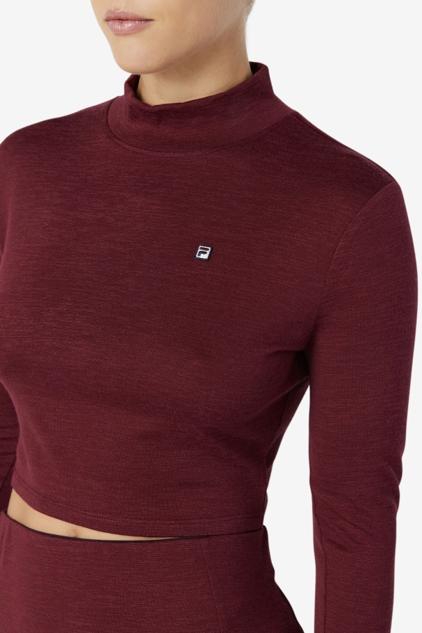 Fila UK Tawny Port Luise Turtleneck Top