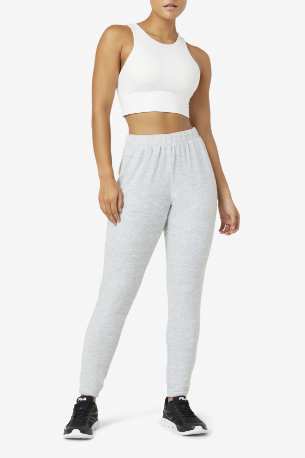 White Fila UK Uplift High Neck Sports Bra