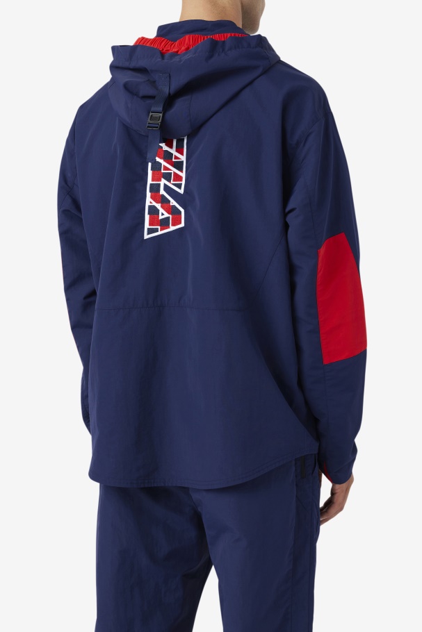 Fila UK Navy Bevans Park Anorak
