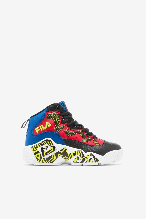 Black/Blue/Red Fila UK Little Kids' MB