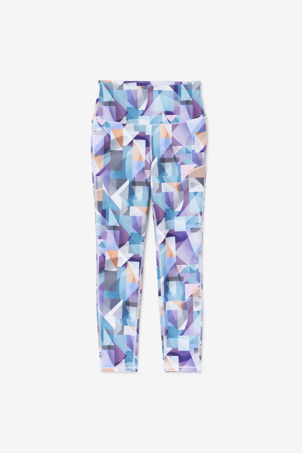 Keyla 7/8 Tight Geoprint/Blue Fila UK