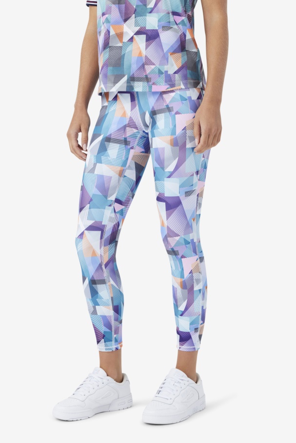 Keyla 7/8 Tight Geoprint/Blue Fila UK