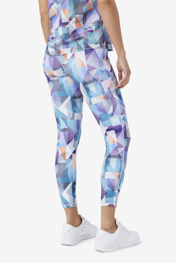 Keyla 7/8 Tight Geoprint/Blue Fila UK