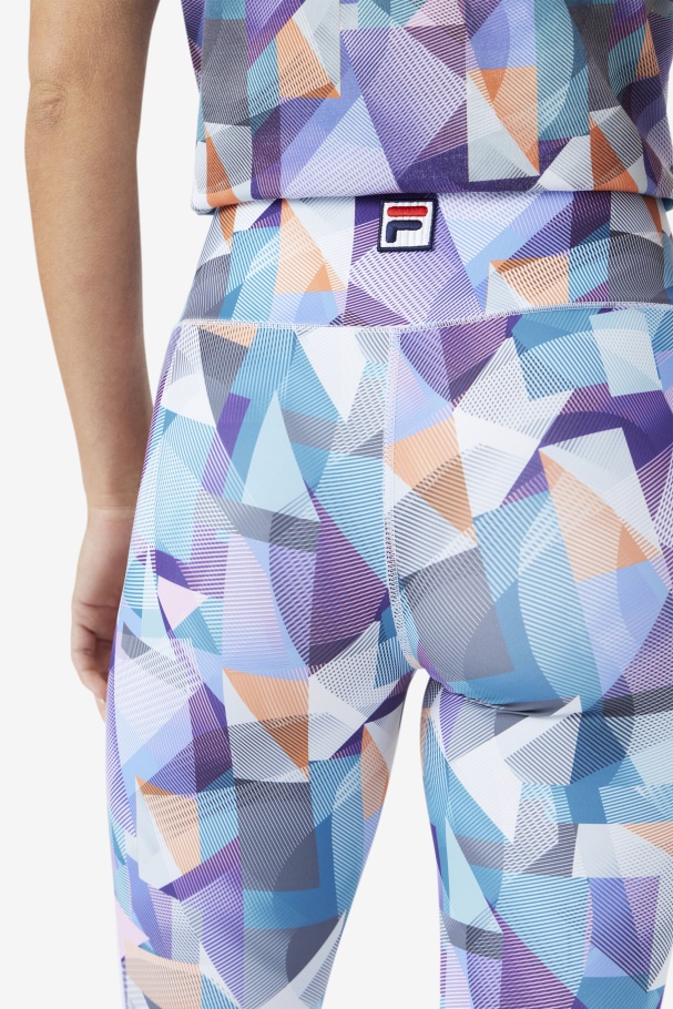 Keyla 7/8 Tight Geoprint/Blue Fila UK