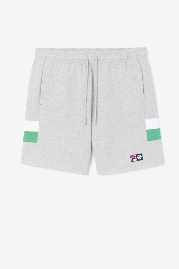 Fila UK Langlen Short Light Grey/Jelly Bean/White
