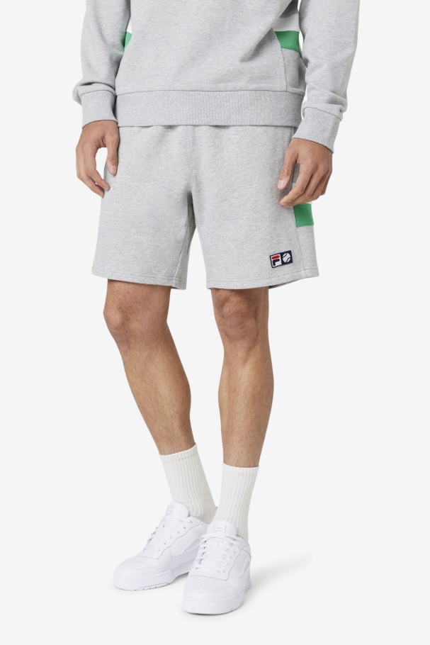 Fila UK Langlen Short Light Grey/Jelly Bean/White