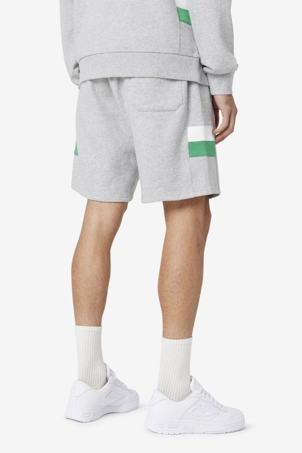 Fila UK Langlen Short Light Grey/Jelly Bean/White
