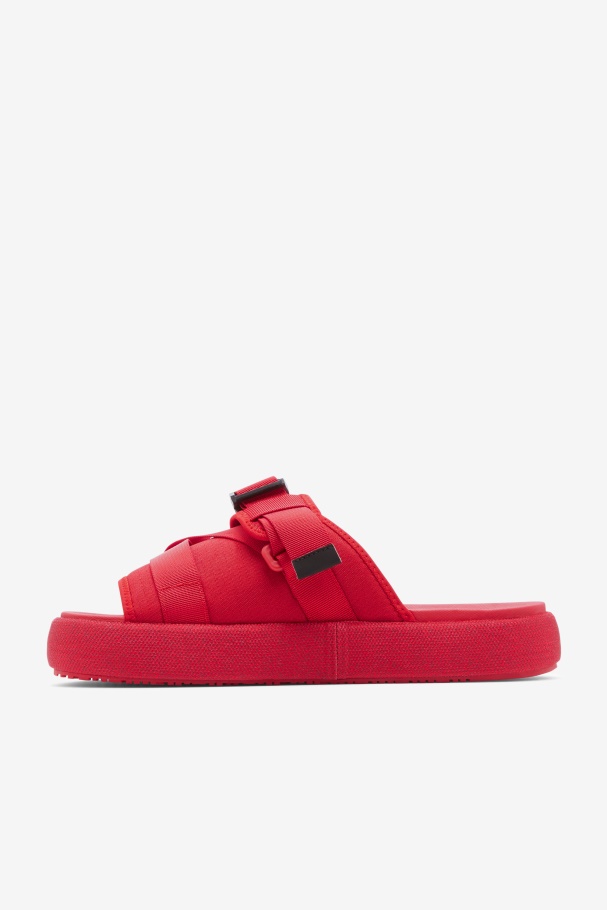 Men\'s Atlas Slide Fila UK Red/Black