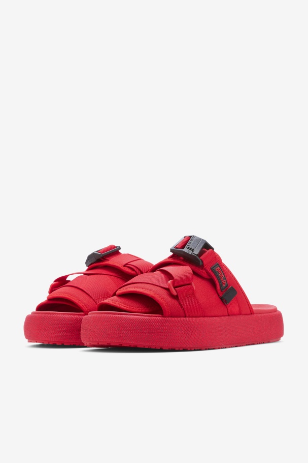 Men\'s Atlas Slide Fila UK Red/Black