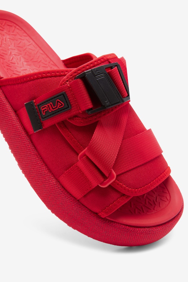 Men\'s Atlas Slide Fila UK Red/Black