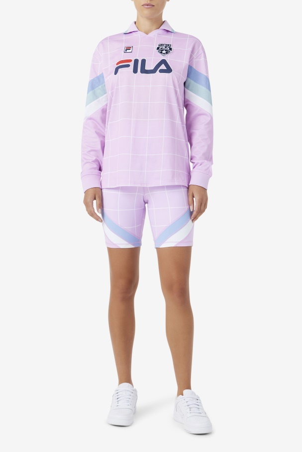 Fila UK Orchid/Blue/White Yareli Bike Short