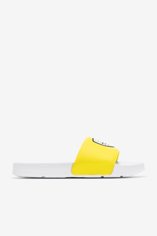 White/Yellow/Navy Fila UK Men's Drifter CC