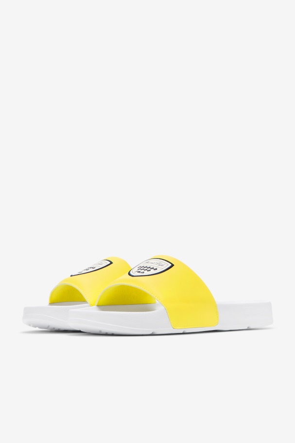 White/Yellow/Navy Fila UK Men\'s Drifter CC