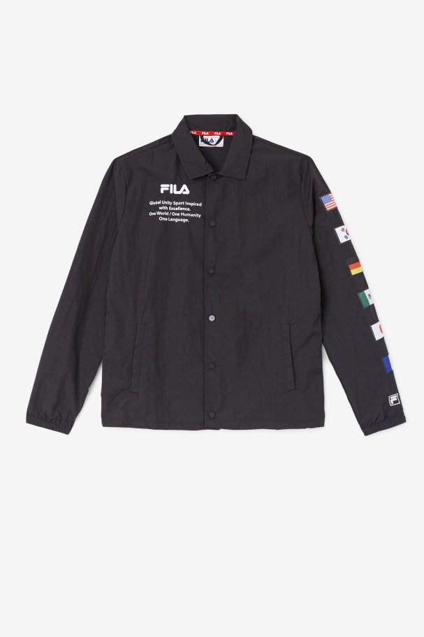 Caquga Jacket Fila UK Black/White