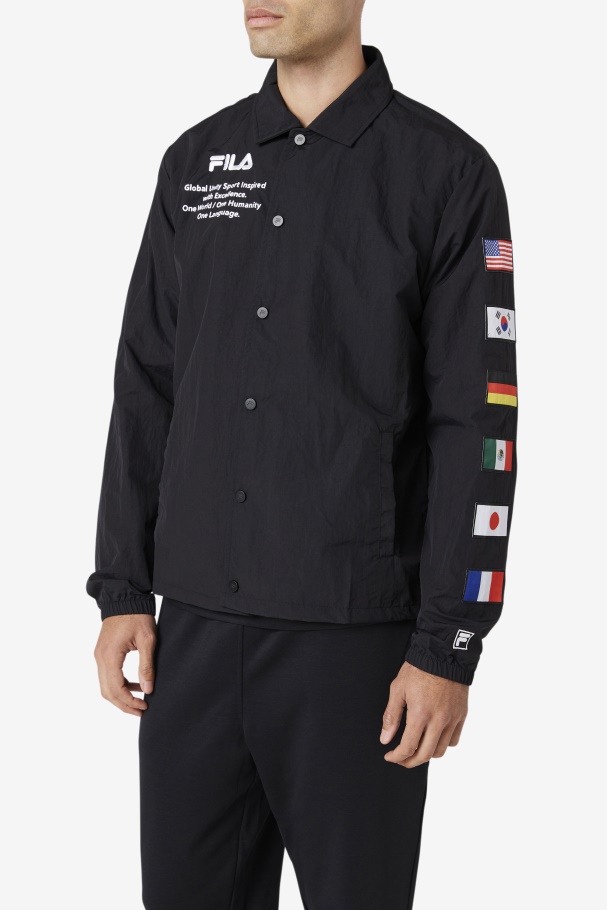 Caquga Jacket Fila UK Black/White