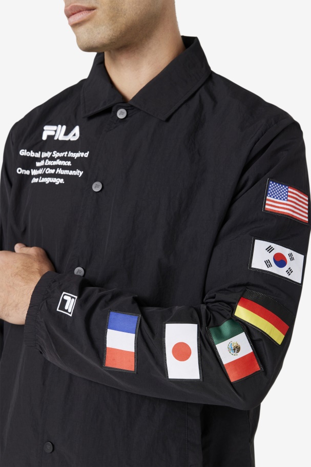 Caquga Jacket Fila UK Black/White