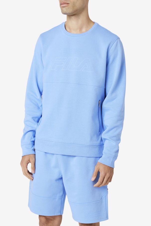 Cornflower Blue Arev Sweatshirt Fila UK