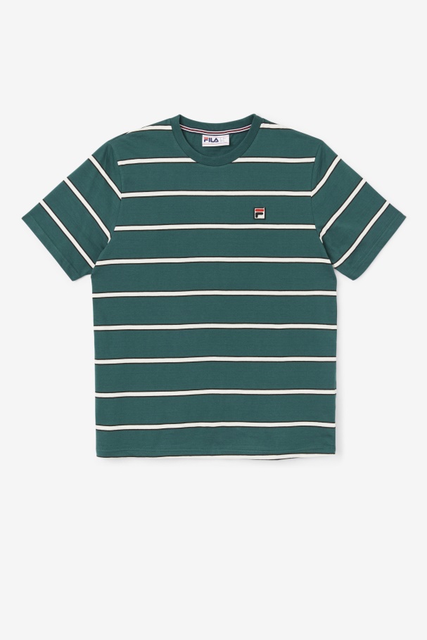 June Bug/White Fila UK Felix Tee