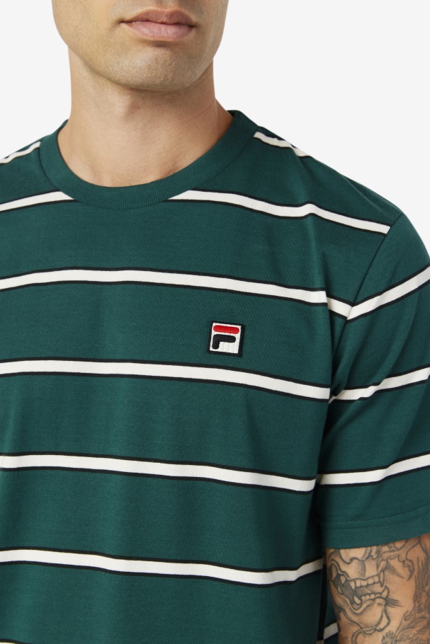 June Bug/White Fila UK Felix Tee