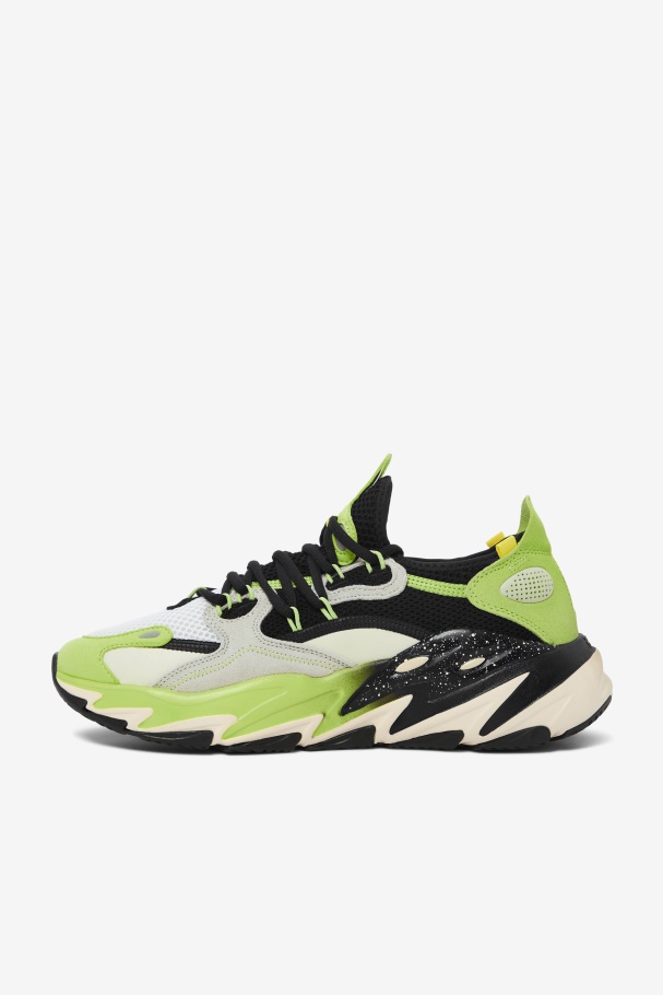 Men\'s Ray Tracer Evo 2 Fila UK Black/Sharp Green/Ecru