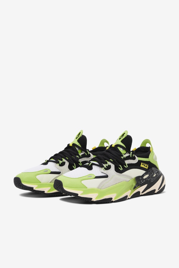 Men\'s Ray Tracer Evo 2 Fila UK Black/Sharp Green/Ecru