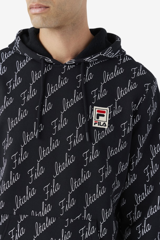 Black/Gardenia Nim Hoodie Fila UK