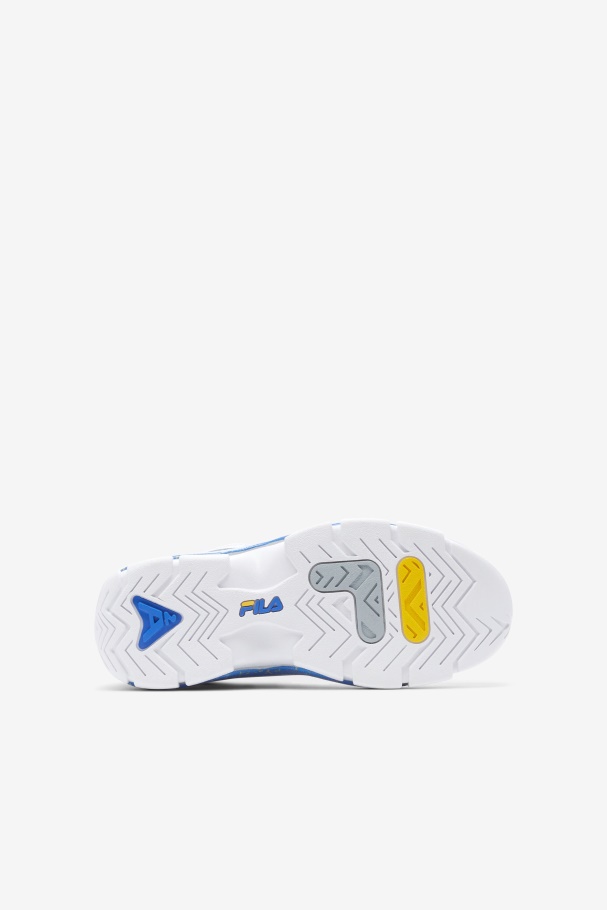 Fila UK Big Kids\' Grant Hill 2 White/Nebula Blue/Lemon
