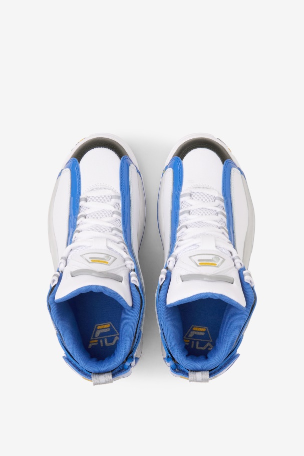 Fila UK Big Kids\' Grant Hill 2 White/Nebula Blue/Lemon