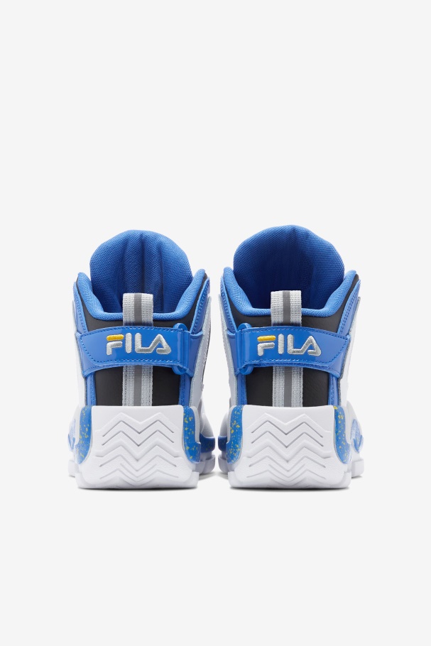 Fila UK Big Kids\' Grant Hill 2 White/Nebula Blue/Lemon
