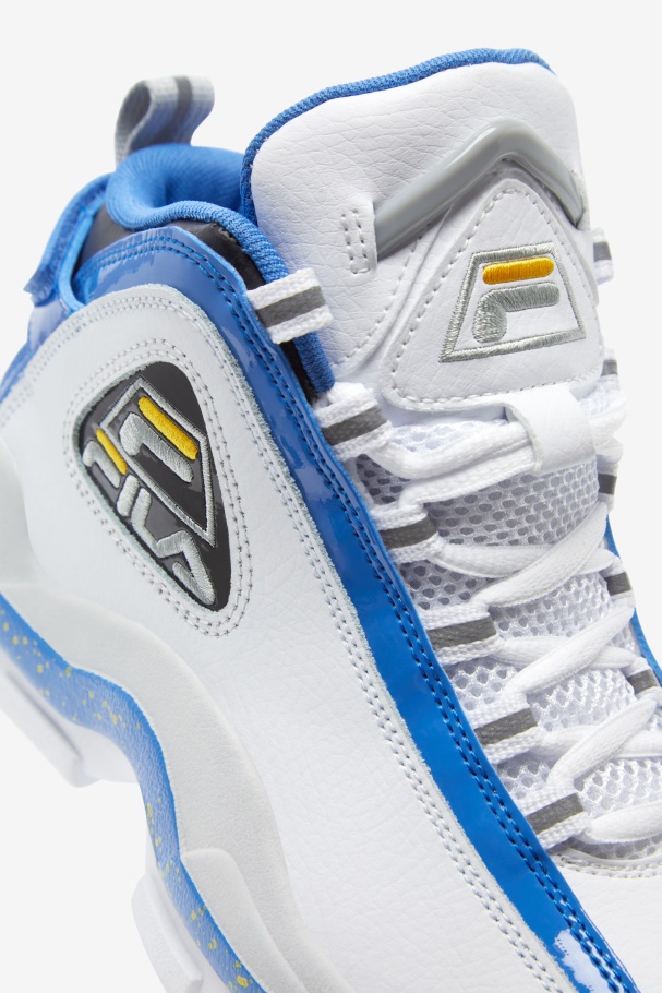 Fila UK Big Kids\' Grant Hill 2 White/Nebula Blue/Lemon