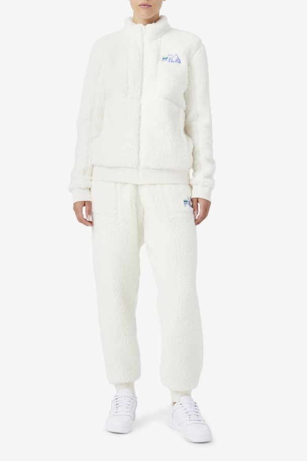 Fila UK Egret/Jacaranda/Deep Lake Freyja Sherpa Jogger