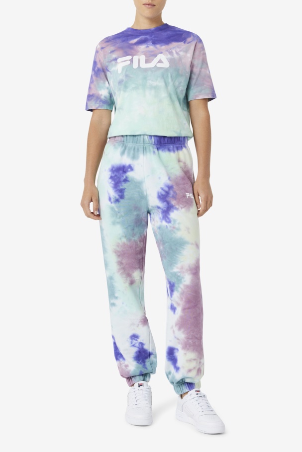 Raleigh Tie Dye Jogger Fila UK Aruba Blue Tie Dye