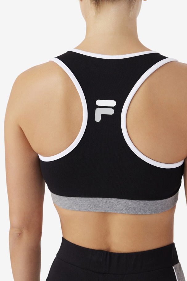 Kairi Bra Top Fila UK Black/Heather/White