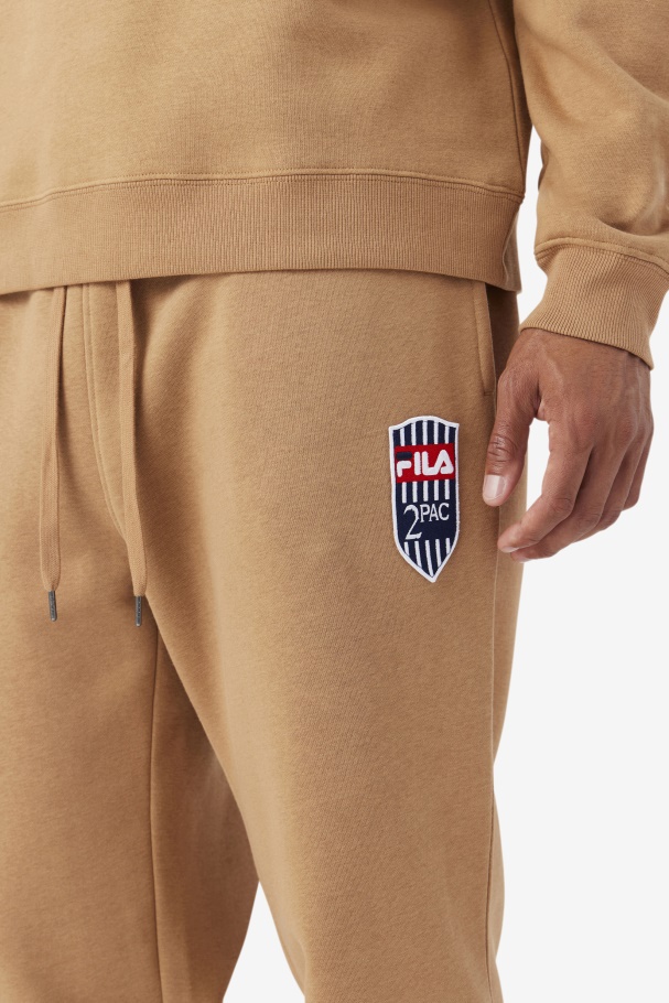 2Pac Patch Jogger Fila UK Tobacco Brown