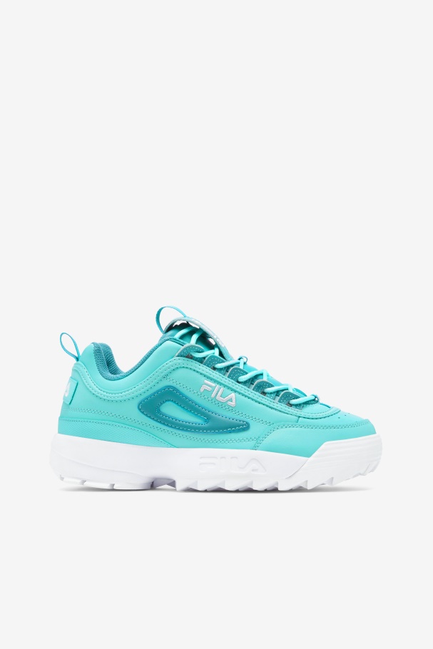 Blue/Turquoise Tonic/White Women's Disruptor 2 Premium Fila UK