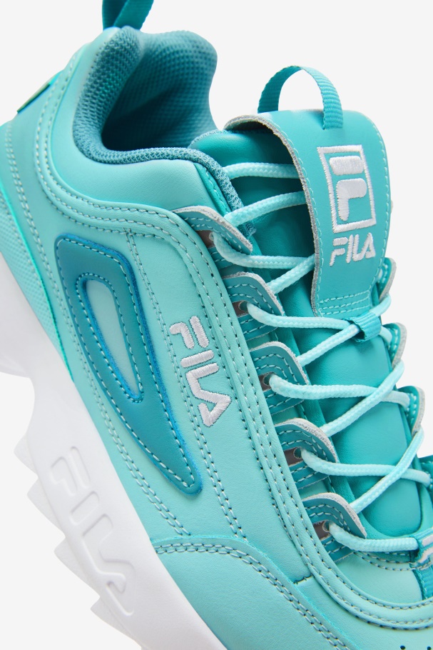 Blue/Turquoise Tonic/White Women\'s Disruptor 2 Premium Fila UK