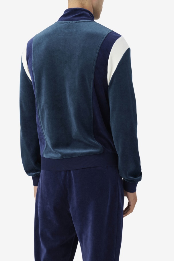 Floyd Velour Jacket Fila UK Teal/Navy/Egret