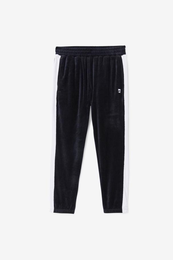 Black/White/Skyway Fila UK Brice Velour Pant