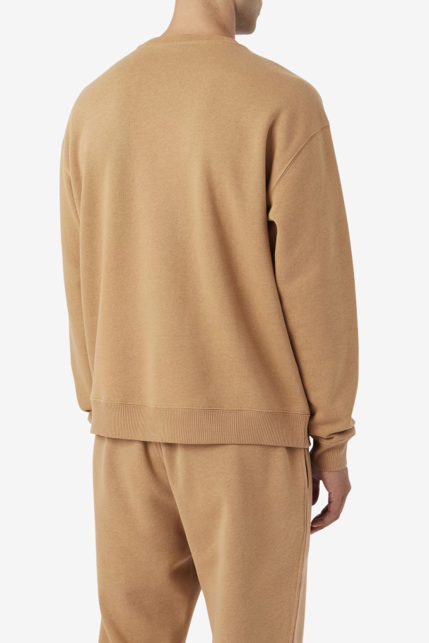 Fila UK Tobacco Brown 2Pac Fleece Patch Crew