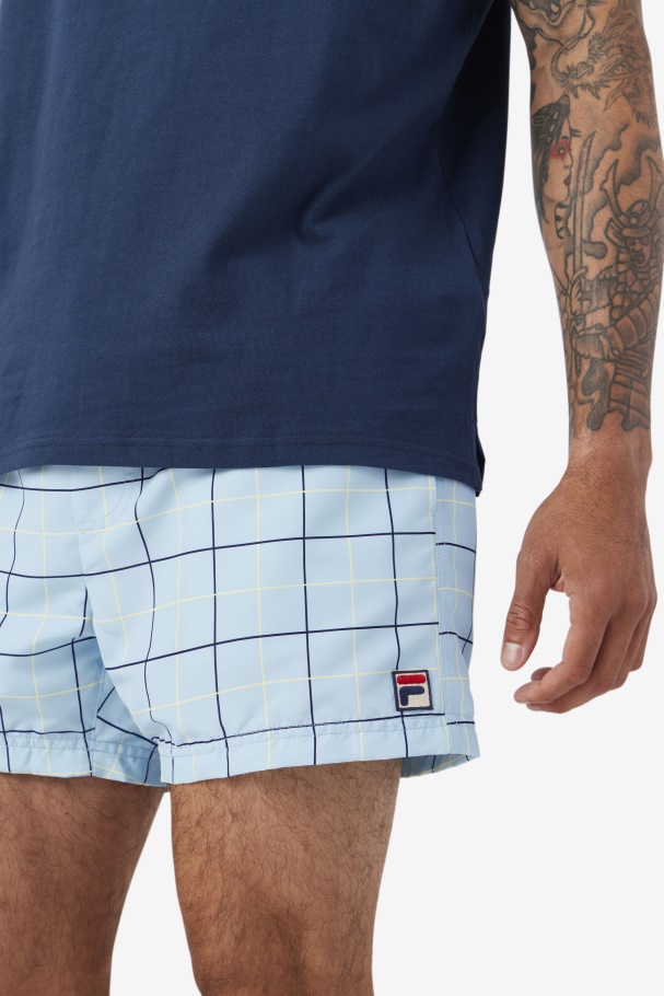 Fila UK Blue/Navy/Tender Yellow Linecall Swim Short