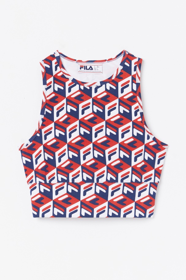 Fila UK Emmaline Tank Red/Navy/White