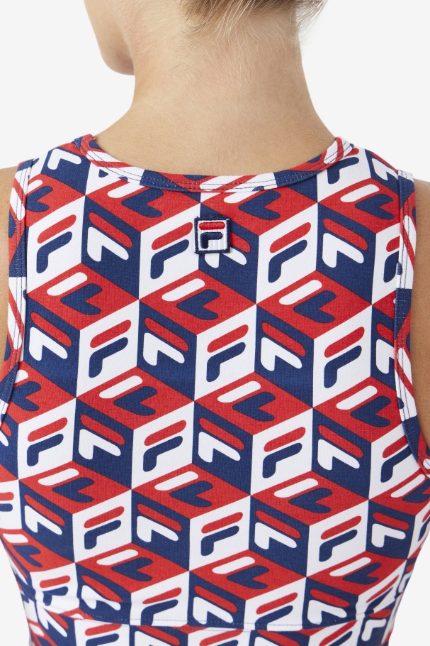 Fila UK Emmaline Tank Red/Navy/White
